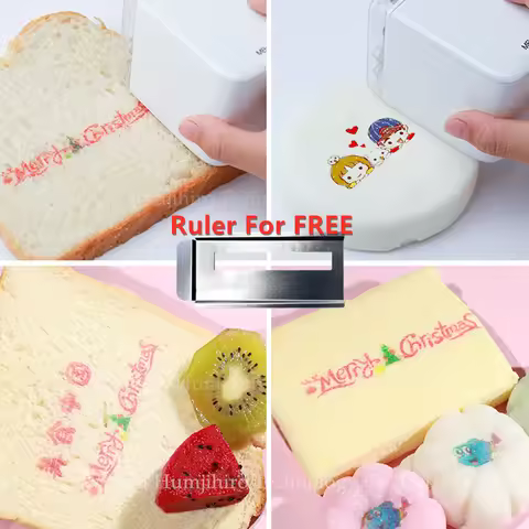 Mbrush Coffee Printer Food Printer Mobile Color Mini Handheld Inkjet Printer Edible Ink Food Printin