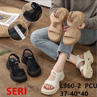 Imported Jelly Rubber Sandals, Alina Mountain Strap Model, 5 cm Thick Sole L960