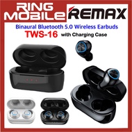 Remax TWS-16 Binaural Bluetooth 5.0 Wireless Earbuds with Charging Case