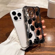 Simple Black Tulip Phone Case For Samsung Galaxy S24 S23 S22 S21 Ultra Plus S24+ S23+ S22+ S21+ A15 