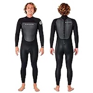 RIP CURL - Omega 3/2 mm Surf Suit Zip Back - Stretchy Neoprene and Reinforced Stitching Ideal for Water Temperatures Between 15 and 18 °C