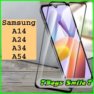 Full tempered screen Samsung A14 A24 A34 A54 comes with screen cleaning paper Screen Protector