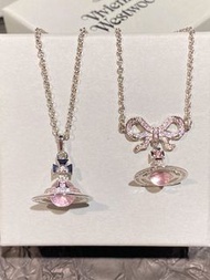 全新🌸 Vivienne Westwood 土星Orb蝴蝶結項鍊｜原裝盒+順豐包郵