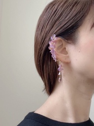 紫藤花 耳掛 ( 耳骨夾 ) 單耳用