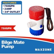 DC Water Pump 1100gph 12V / 24V Bilge Pump Submersible Bilge Water Pump Electric Water Pump