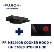 FUJIOH FR-FS2290R Made-in-Japan Cooker Hood (Recycling) and FH-IC6020 Induction &amp; Ceramic Hybrid Hob