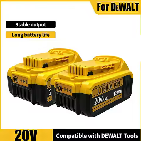 For DeWalt 20V 6Ah 8Ah 12Ah MAX Li-ion Battery for DeWalt for Flexvolt Tool Batteries Replacement Ba