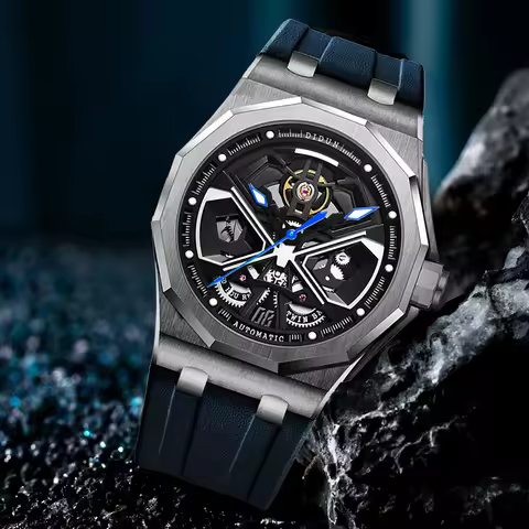 DIDUN Top Luxury Brand Men Automatic Watches Men Skeleton Mechanical Watches Miyota 8215 Movement Wa