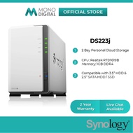 Synology DS223J / DS223 NAS DiskStation 2-Bays NAS compatible with Seagate Ironwolf NAS HDD