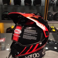 bell mx-9 adventure mips helmet dash gloss black/red/white original