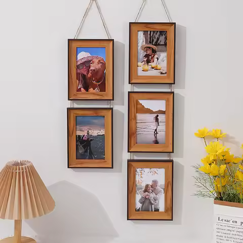1pc plastic frame 6 inches hemp rope hanging frame 2 link, 3 link, 4 link vertical composite frame w