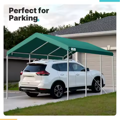 10x20 ft Heavy Duty Carport Potable Car Canopy Garage Party Tent Boat Shelter, Adjustable Height fro