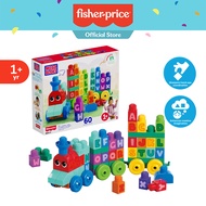 MEGA BLOKS ABC Learning Train Fisher Price Building Toy Blocks (60 Pcs.) เมก้าบล็อก ตัวต่อรถไฟ เสริม