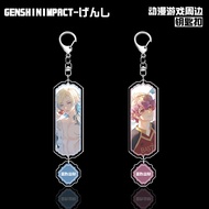 Blue Prison/Blue Lock BLUE LOCK Alexis Ness Mitchell Caesar Double-Sided Interlayer Key Chain Anime 