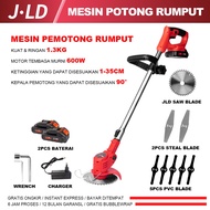 JLD Mesin potong rumput 36VF Mesin pemotong rumput 2baterai Mesin potong rumput listrik 600W COD