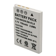 EN-EL8 Battery EL8 Suitable for Nikon Coolpix p1 p2 s1 s2 s3 s5 s6 Camera Lithium Battery