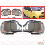 Perodua Kancil (850cc Model) MDM Car Side Door Mirror Cover Chrome Trim Fine ABS Plating Double Tape