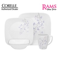 Corelle Square 16 Pcs Vitrelle Tempered Glass Dinner Set - Jacaranda