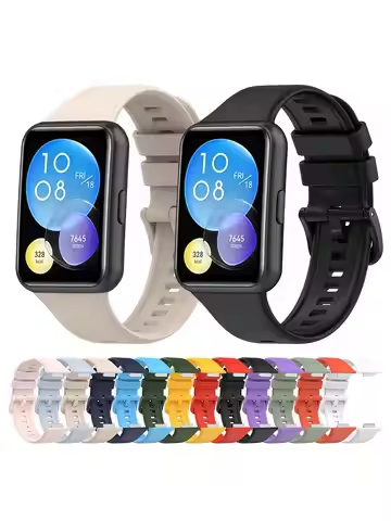 For Huawei Watch Fit 2 Silicone Strap Replacement Wrist Band for Huawei Watch Fit2 Active Bracelet