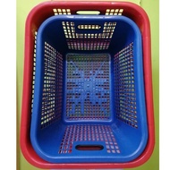 Plastic Basket/bakul pinggan/bakul sayur/Bakul baju/Plastic tray/basket/Raga/bakul Empat segi/Bakul Besar /Raga plastik