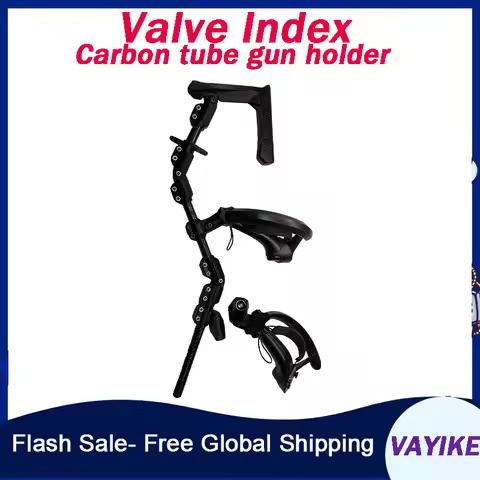 For Valve Index Carbon tube gun holder VR gun holder stock accessories VR gun rack buttstock