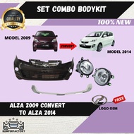Set Combo Bodykit Perodua Alza Convert 2009 To Alza 2014 Model Material PP New High Quality