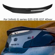 For Infiniti G series G25 G35 G37 4Door Sedan  Carbon fiber / FRP Rear Spoiler Trunk wing 2007-2014