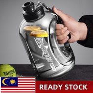 1.8L/2.8L Oversized Water Bottle Big Fitness Sport Gym Water Botol BPA Free Leakproof Bottle