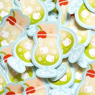 melon soda bear sticker flake | miichimochi