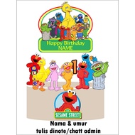 ELMO SESAME STREET CAKE TOPPER