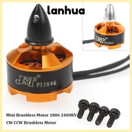 LANHUA Brushless Motor, CW CCW 1806 2400KV Mini Brushless Motor, High Quality Gold/Silver Forward an