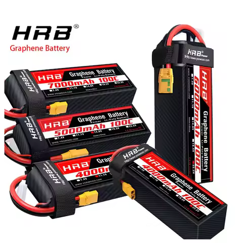 HRB Graphene Battery 2S 3S 4S 6S RC Lipo 3300mah 4000mah 5000mah 6000mah 7000mah 11.1V 14.8V 22.2V L