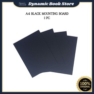 A4 Black Mounting Board | Card Board | Kad Tebal 1Pc