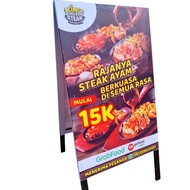 Standing Banner A-Frame 50x100 cm | Iron Frame + Banner