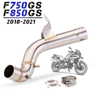 Motorcycle BMW F750GS F850GS ADV 2018-2021 Delete Catalyst Exhaust Middle Link Pipe