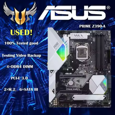 ASUS PRIME Z390-A LGA 1151 ATX 64GB DDR4 ATX Desktop Gaming Motherboard