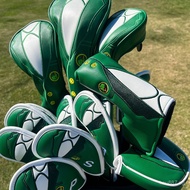 Iron Club Cover Wood Club Cover Jacket Half Round Straight Club Cover Green Supplies Cross-Border Pu