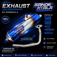 Apido Pipe for HONDA click 125i/click 150 Pipe muffler V3 set Game changer pipe Legit With Stainless