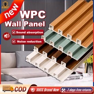 WPC Fluted Wall Panel Sticker Waterproof Grille Design Ecological Board Fluted Wall Panel