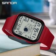 SANDA Calories Record Large Screen Digital Multi-Function Watch 6101