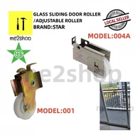 (2PCS) GLASS SLIDING DOOR ROLLER / ADJUSTABLE ROLLER (MODEL:001 OR 004A)