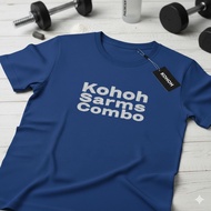 KOHOH Sarms T Shirt Letter Print Fashion Short-Sleeve Top, Loose and Casual 100% Cotton