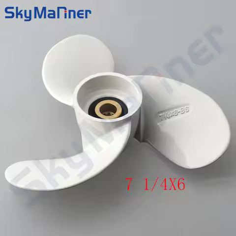 6L5-45943 Marine Aluminum Propeller 7 1/4x6 F2.5A/3A 9 Spline 6L5-45943-01-EL 7-1/4x6 For Yamaha Out