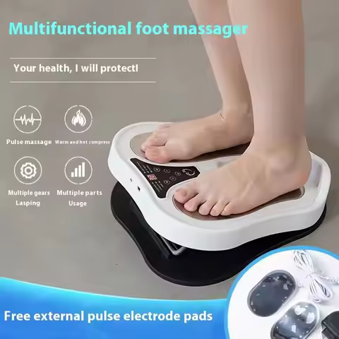 NEW Foot Massager Ems Low Frequency Foot Massage Vibration Multifunctional Hot Compress Foot Massage