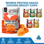 Morris Protein Snack Zero Carbohydrate Chicken Breast Chips BBQ Sour Cream KETO Friendly Halal 16G H