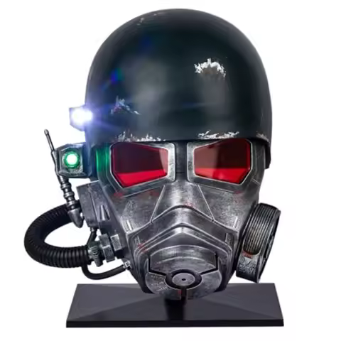Ranger Helmet NCR Armor Helmet Cosplay Deluxe Full Head Resin Mask for Halloween Costume Collectible