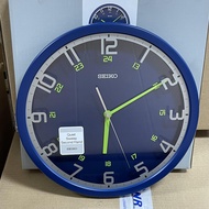 [TimeYourTime] Seiko Clock QXA789L Decorator Quiet Sweep Second Hand Matt Blue Numeral Wall Clock QXA789LR