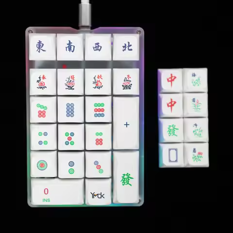 YMD21 V2 QMK VIA 21 23 24 Key RGB Programmable Macro Speed Silver Switches Dye Sub Keycaps Numpad Fo