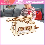 3D Marble Run Wooden Puzzle Track Ball Model Assembly Toy DIY Creative Mechanical Puzzles for Childr