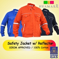 SHAMARR SAFETY JACKET PPE WORK JACKET BAJU JAKET KERJA REFLECTIVE FACTORY CONSTRUCTION SITE